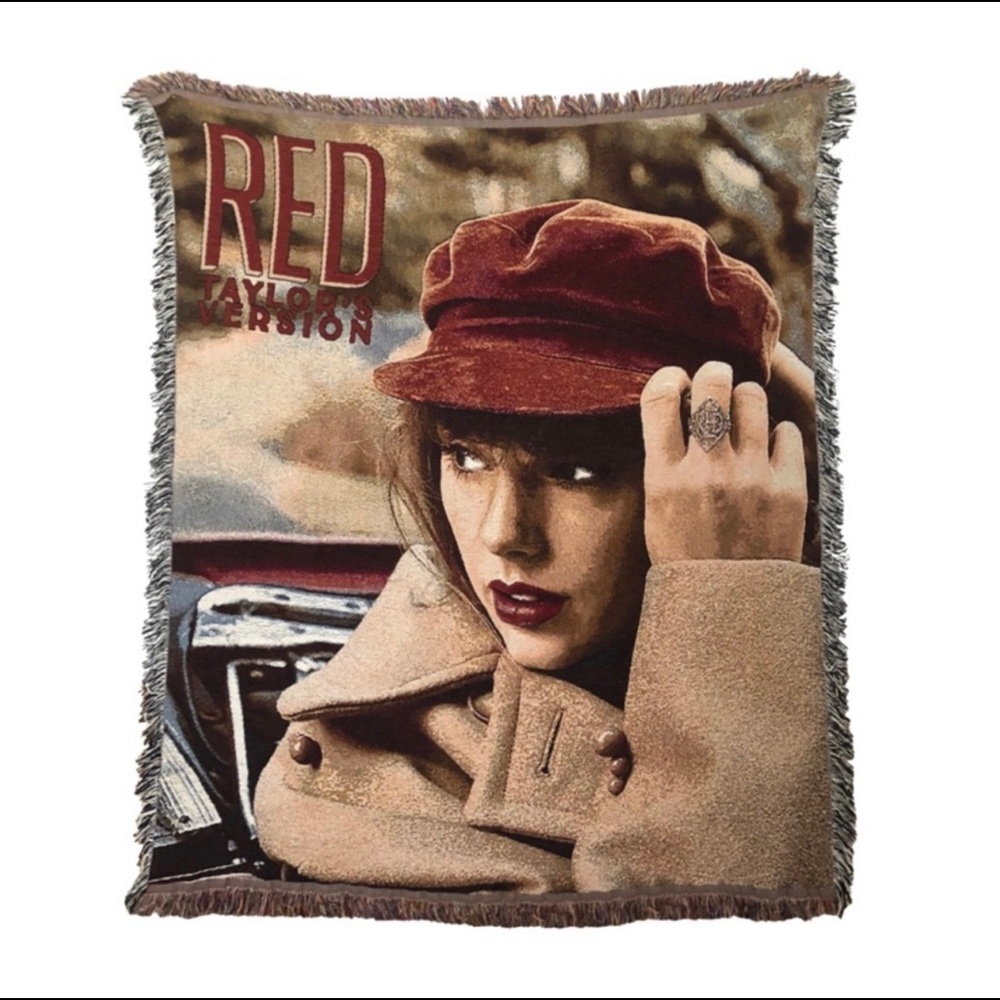Taylor Swift Red (Taylor’s Version) Woven Tapestry Blanket New w/ Tags SOLD OUT